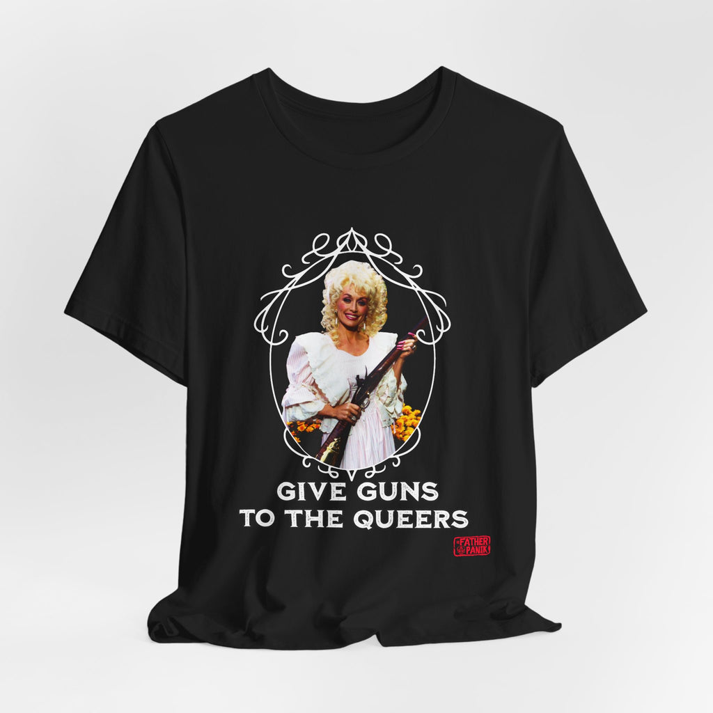 Give Guns To The Queers Unisex Jersey Short Sleeve Tee