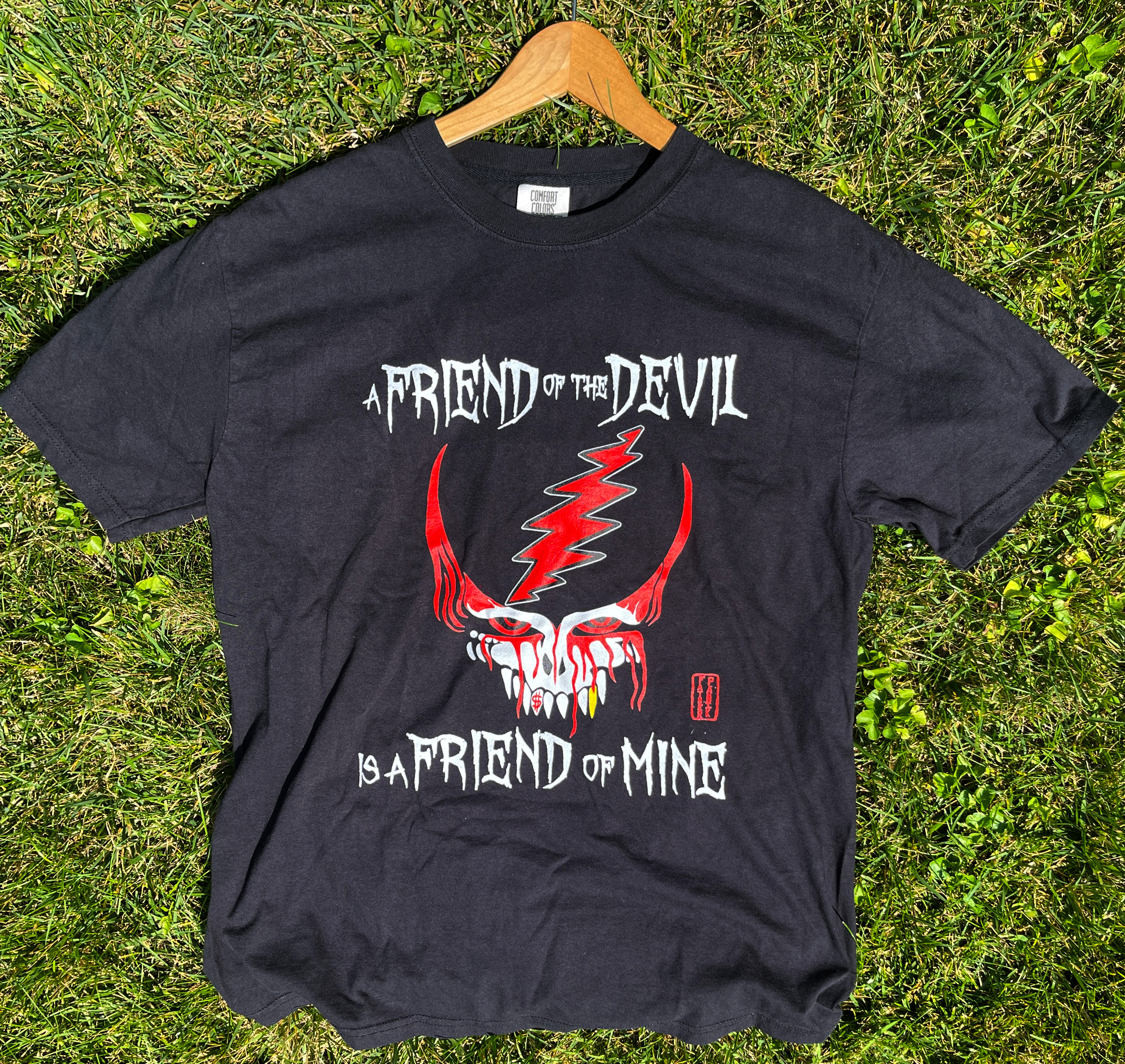 Grateful Dead Friend Of The Devil Unisex Comfort Colors garment-dyed heavyweight t-shirt