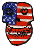 Misfit Crimson Ghost Iron On Embroidered Patch, Father Panik Original Art
